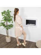 Stella bordázott alakformáló leggings - bézs 