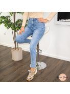 Lilla magas derekú rugalmas farmer nadrág 