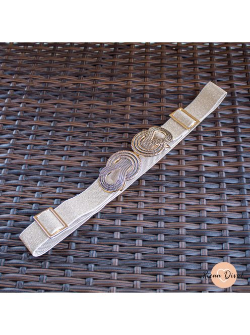 Sandy állítható gumis öv - arany