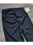 Borneo bordázott alakformáló PUSH UP leggings - fekete 