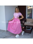 Lulu maxi ruha zsebekkel - rózsaszín