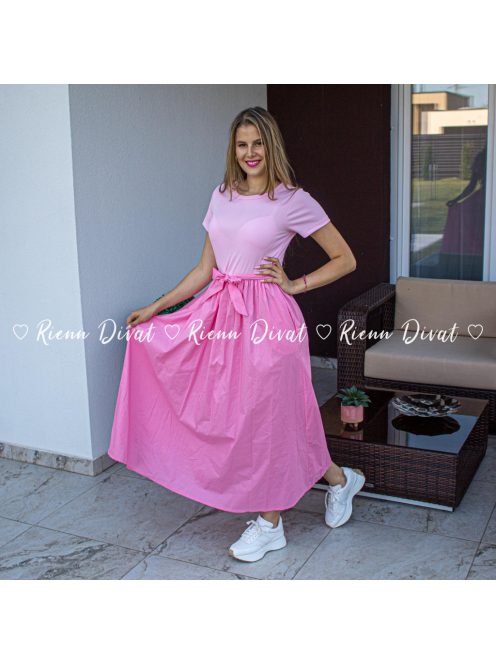 Lulu maxi ruha zsebekkel - rózsaszín