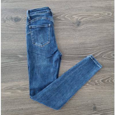 Skinny rugalmas PUSH UP farmer nadrág - kék 