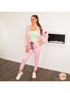 Boston pamut szett (nadrág + blézer) - pink