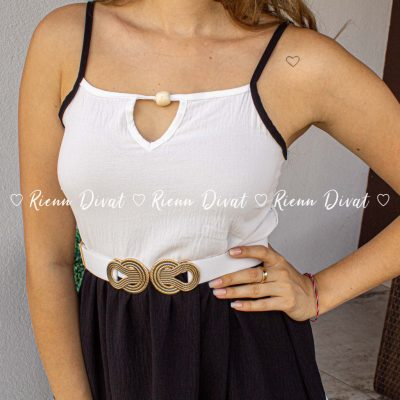 Szimi fekete - fehér ruha 