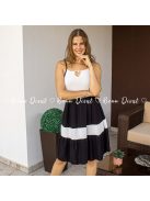 Szimi fekete - fehér ruha 