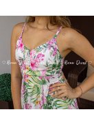 Alina sliccelt maxi ruha - PUSH UP - virágmintás