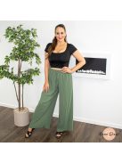 Crop top poliamid anyagból - PUSH UP - fekete
