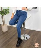 Skinny rugalmas PUSH UP farmer nadrág - kék 