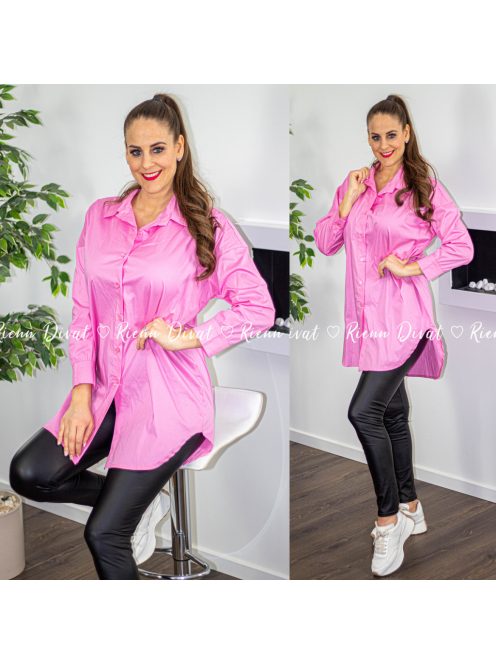 Greta pamut oversize ing tunika - pink