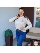 Teddy macis pihe-puha pulóver 