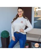 Teddy macis pihe-puha pulóver 