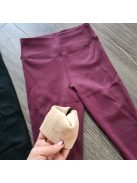 Bonita bundás bélelt alakformáló leggings - burgundi
