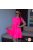 Neon pink loknis pamut ruha 