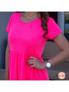 Neon pink loknis pamut ruha 