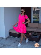Neon pink loknis pamut ruha 