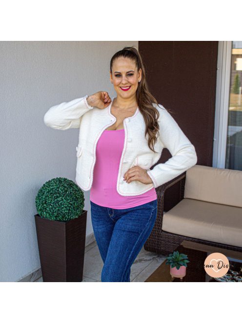 Fluffy pihe-puha szőrmés kardigán