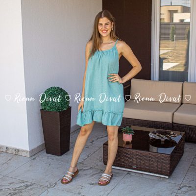 Senilla lenge pamut ruha - menta