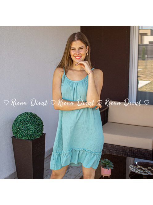 Senilla lenge pamut ruha - menta