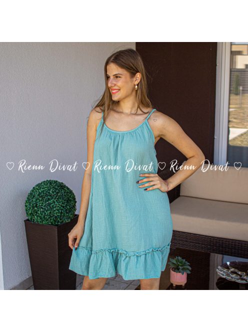 Senilla lenge pamut ruha - menta