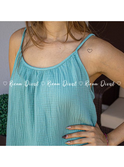 Senilla lenge pamut ruha - menta