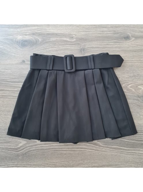 Brno fekete rakott szoknya nadrág + öv - skort