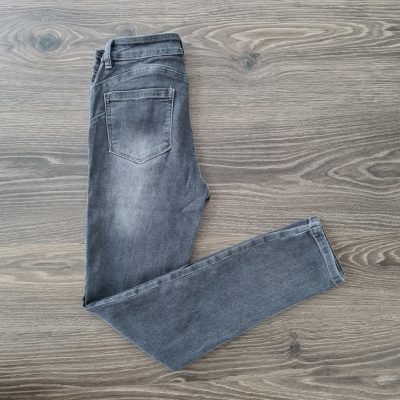 Solar rugalmas skinny farmer nadrág - PUSH UP - szürke