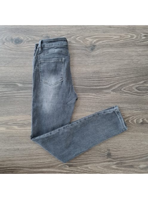 Solar rugalmas skinny farmer nadrág - PUSH UP - szürke