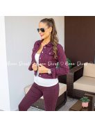 Burgundi rugalmas farmer dzseki 