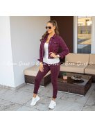 Burgundi rugalmas farmer dzseki 