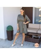 Rima A vonalú ruha megkötővel - khaki