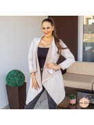 Perla waterfall kardigán - bézs