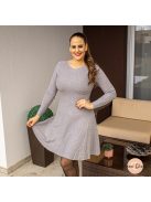 Lotte ,,A,, vonalú kötött ruha - szürke