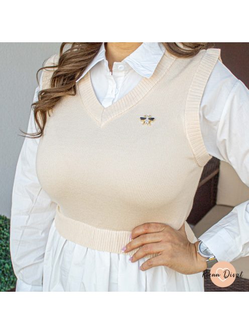 Saci ing tunika mellénnyel - bézs