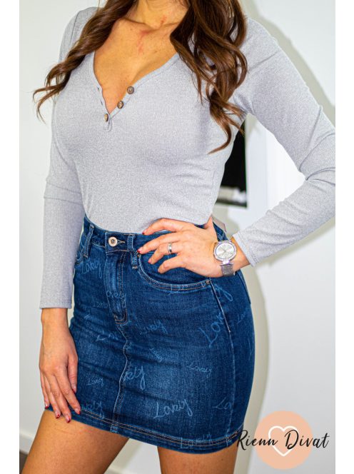 Lovely feliratos rugalmas farmer szoknya 