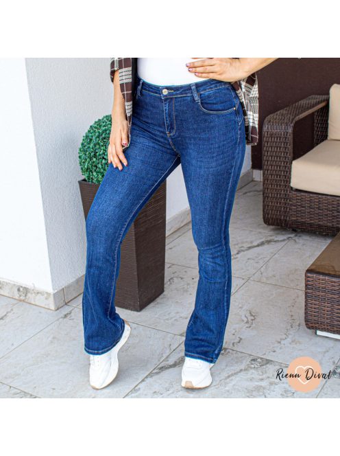 Flare rugalmas trapéz farmer nadrág - PUSH UP 