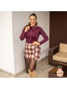 Rebeka poliamid felső masnival - burgundi