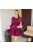 Mala A vonalú kötött ruha - burgundi