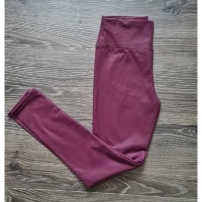 Merlot bélelt latex leggings - burgundi
