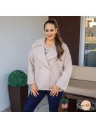 Netti oversize buklé kabát - bézs