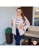 Netti oversize buklé kabát - bézs