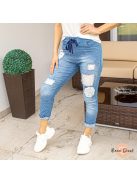 Toledo gumis derekú farmer nadrág csipkével 