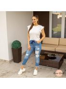 Toledo gumis derekú farmer nadrág csipkével 