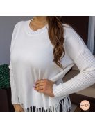 Irina rojtos kötött pulóver - fehér