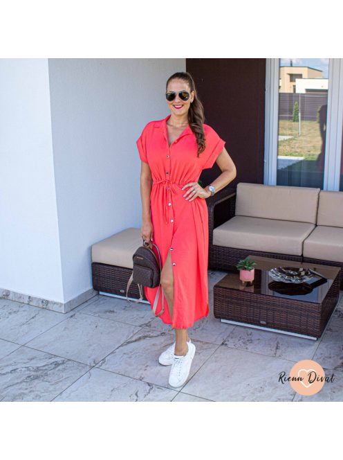 Mood maxi ruha - korall