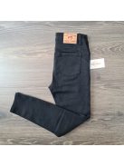 Solar rugalmas skinny farmer nadrág - PUSH UP - fekete