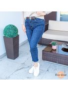Kristen MOM fit rugalmas farmer nadrág + öv