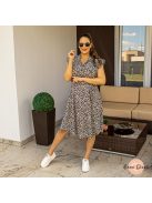 Roxi midi ruha - leopárd mintás