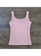 Basic poliamid top - PUSH UP - púder