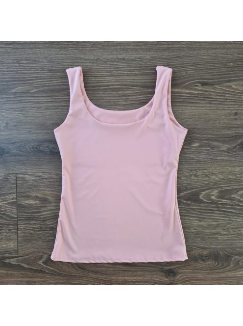 Basic poliamid top - PUSH UP - púder